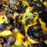 Weekend Cheesy Egg and Bacon Casserole